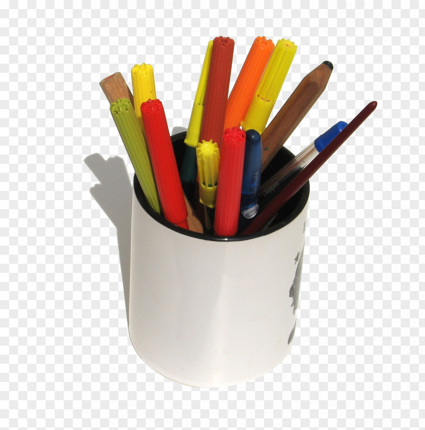 Put A White Pen Color Stock Photography Brush Pot PNG