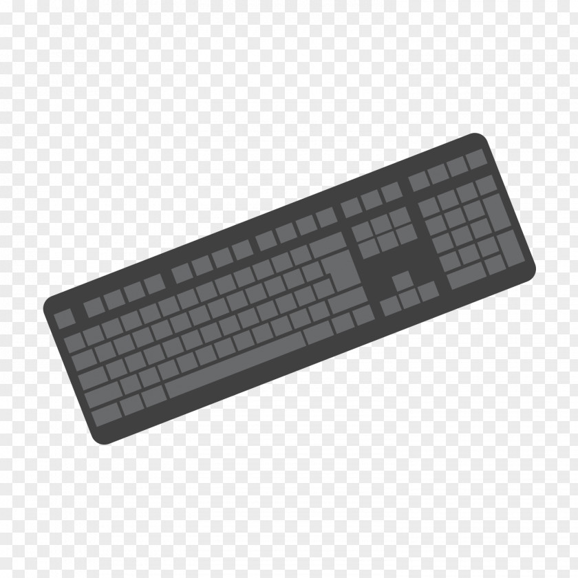 Black Keyboard Computer Space Bar Mouse Numeric Keypad PNG