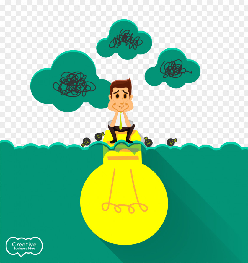 Cartoon Creative Thinking Thought Software Clip Art PNG