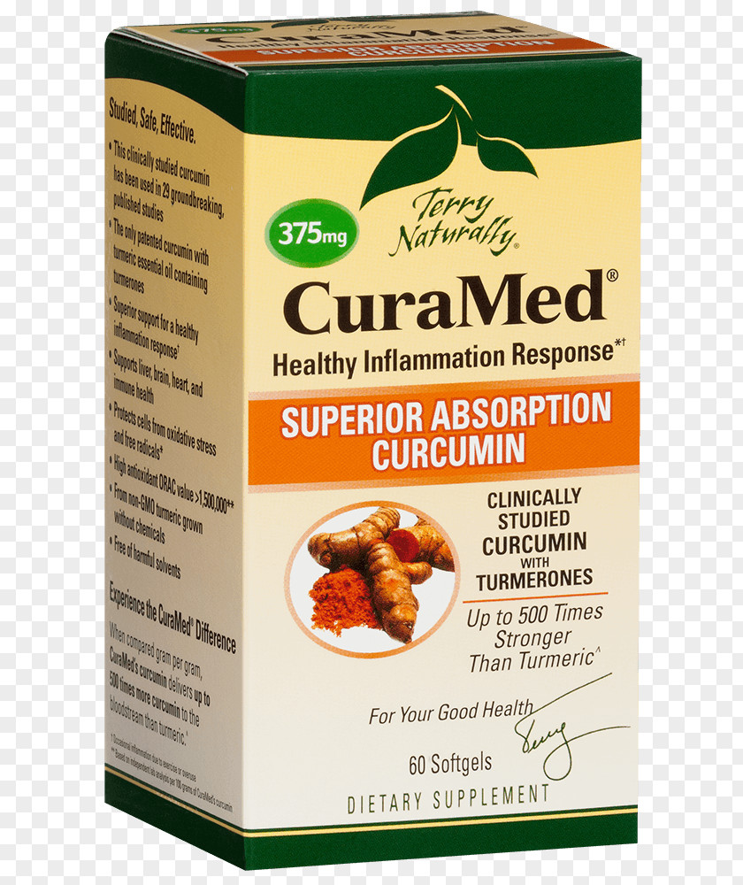 Health Dietary Supplement Europharma (Terry Naturally Brand) Softgel Curcumin Nutrition PNG