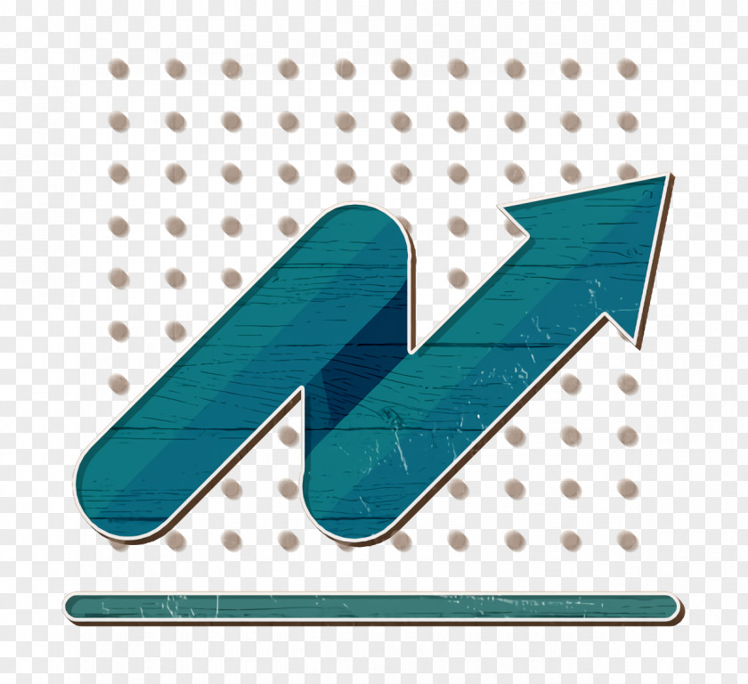 Logo Teal Business Icon Graph Profits PNG