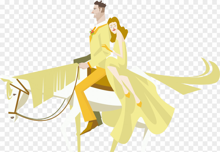 Romantic Wedding Vector Material Marriage Illustration PNG