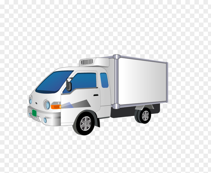 Vector Big Truck Car Logistics Compact Van Business PNG