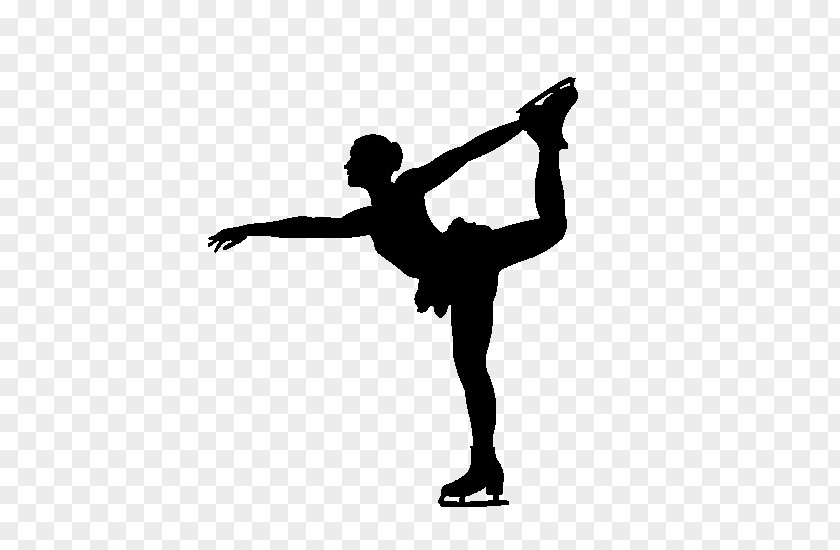 Athletic Dance Move Silhouette Figure Skate Dancer Footwear PNG