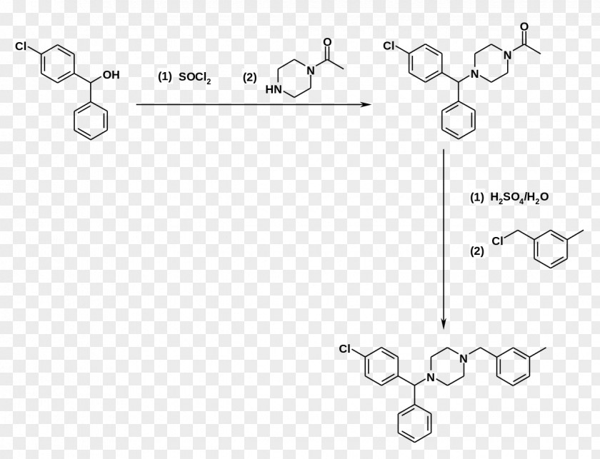 De Novo Synthesis Meclizine Chemistry Pharmaceutical Drug 4-Nitrophenol Reaction Inhibitor PNG