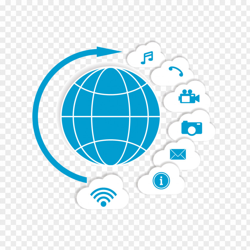 Global Network Vector Material Computer PNG