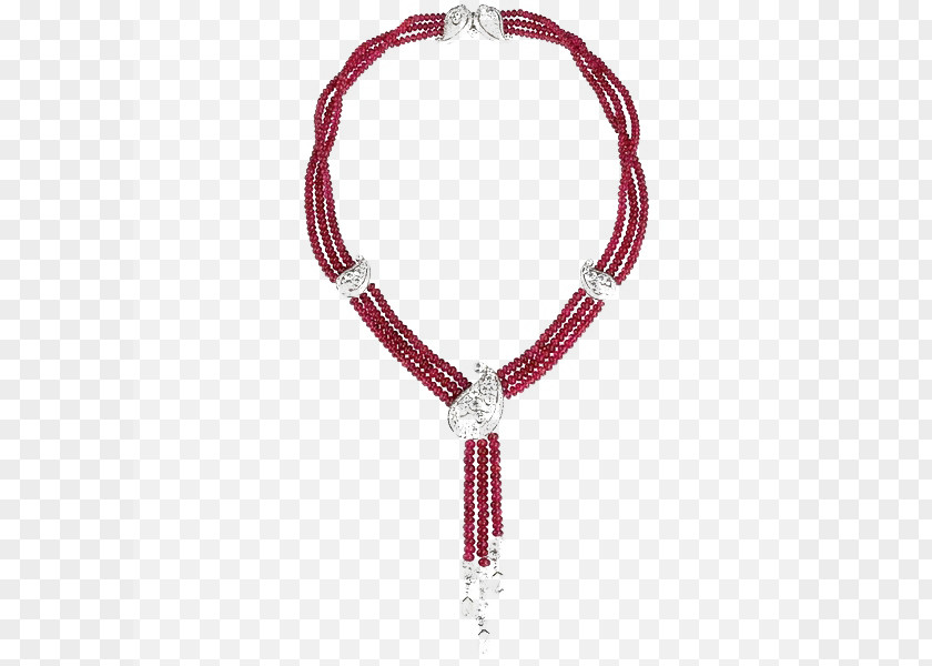 Ruby Necklace PNG