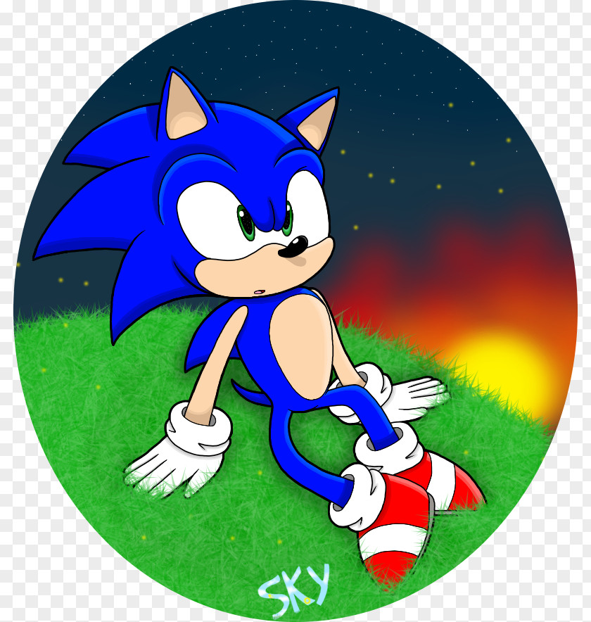 Starry Sky Knuckles The Echidna Sonic Chaos Art Character Night PNG