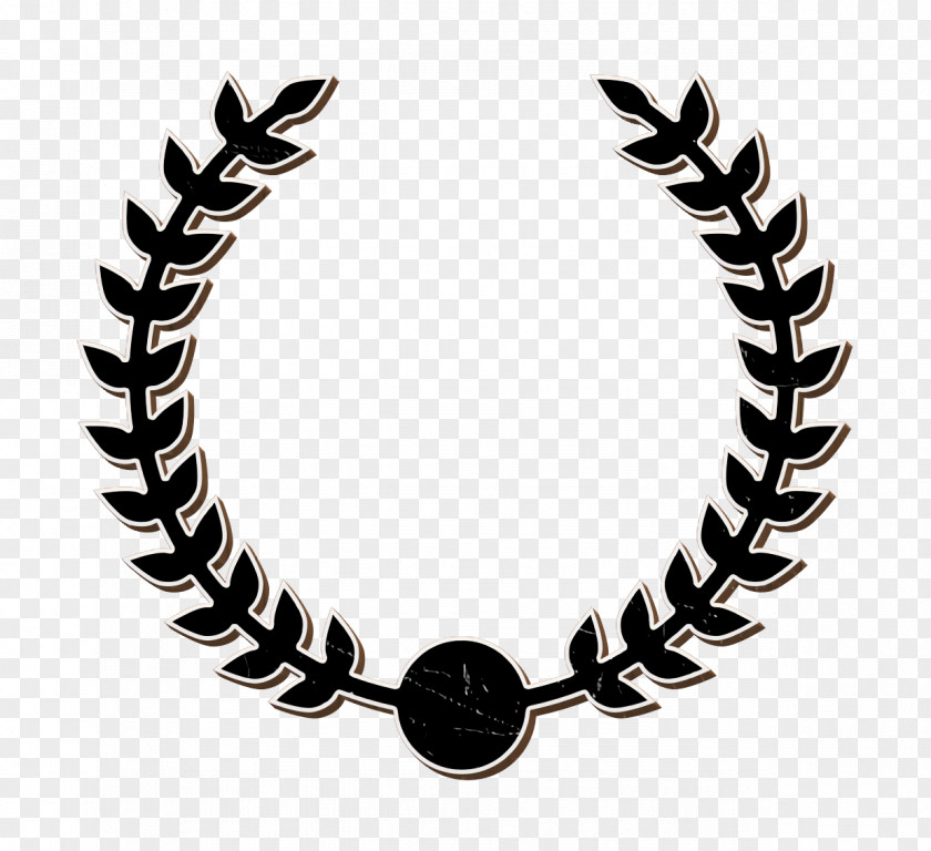 Wreath Award Circular Branches Symbol Icon Shapes PNG