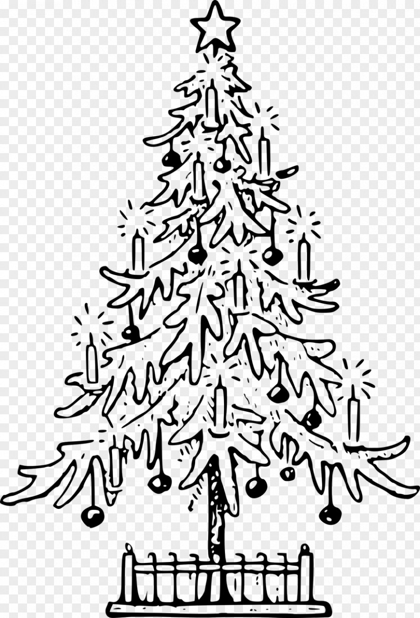 Christmas Drawing Tree Folk Art Clip PNG
