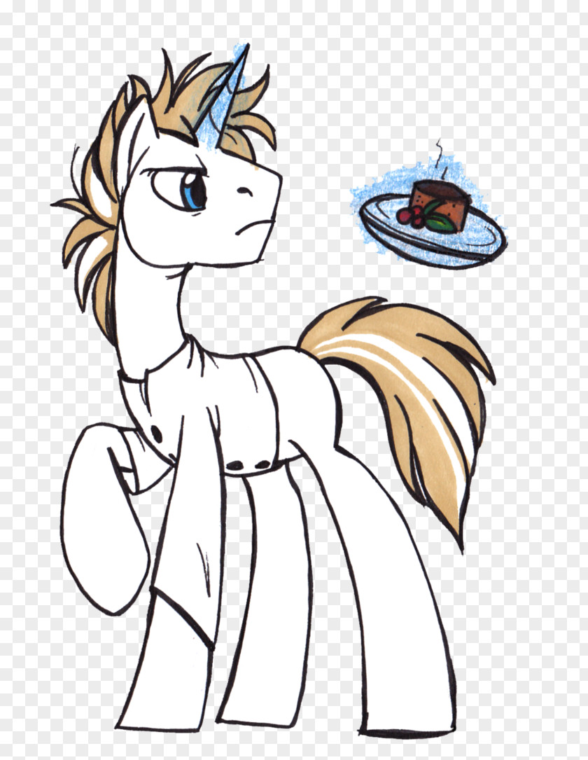 Little Chef Pony Horse Line Art Clip PNG