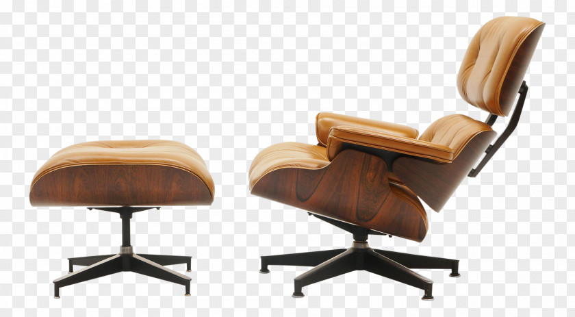Lounge Chair Eames Wood And Ottoman Charles Ray PNG