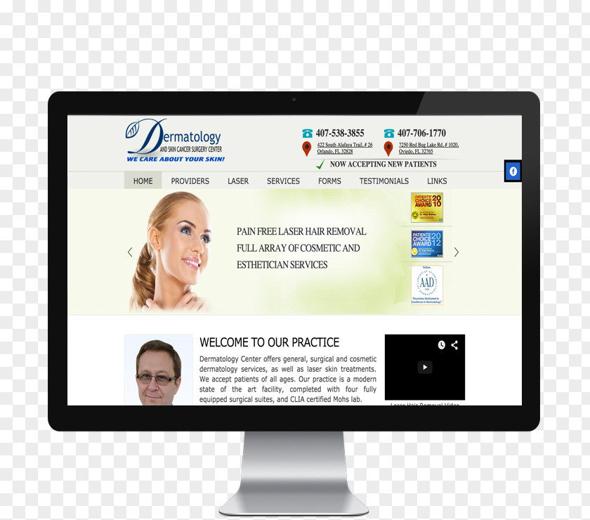 Orlando Dermatology Center Online Advertising Barrister Creative Director PNG