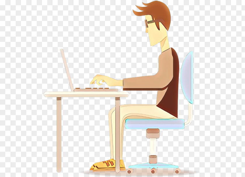 Sitting Illustration Human Behavior Chair Cartoon PNG