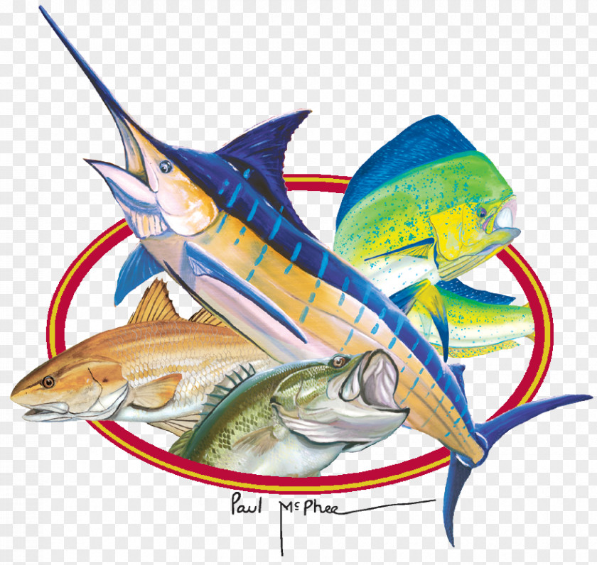 Watercolor Fishing Swordfish Sardine Oily Fish Usted PNG