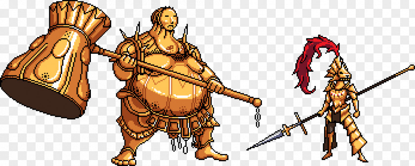 Dark Souls Demon's Pixel Art Video Game PNG