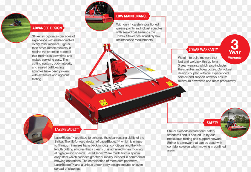 Tractor Trimax Mowing Systems Roller Mower Rotary PNG