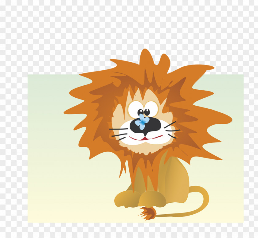 Funny Animals Contar Leones Fabelhafte Geschichten Für Kinder Clip Art Illustration Charming Butterfly PNG