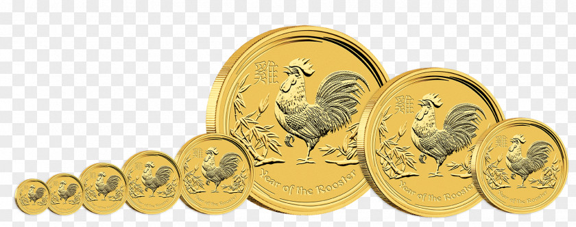 Gold Perth Mint Lunar Series Bullion Coin PNG