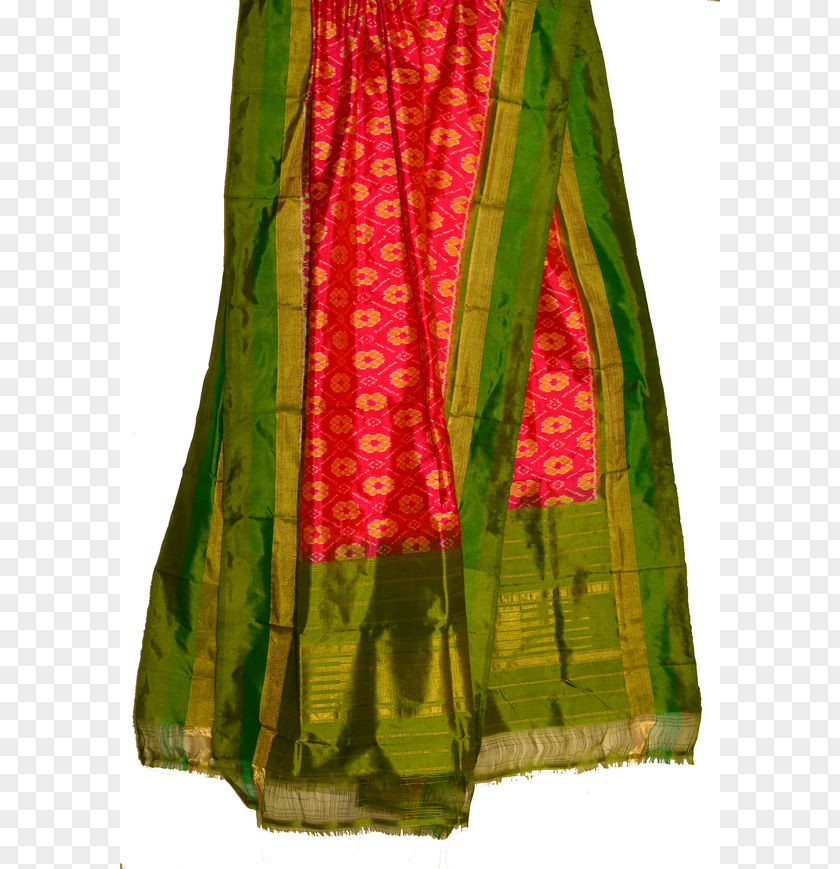 Handloom Silk Green Stole PNG