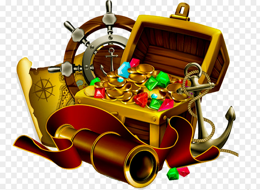 Pirate Jewelry Box Buried Treasure Piracy Royalty-free PNG