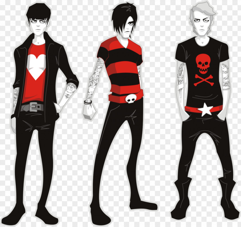 Emo Character Punk Rock Video Game PNG