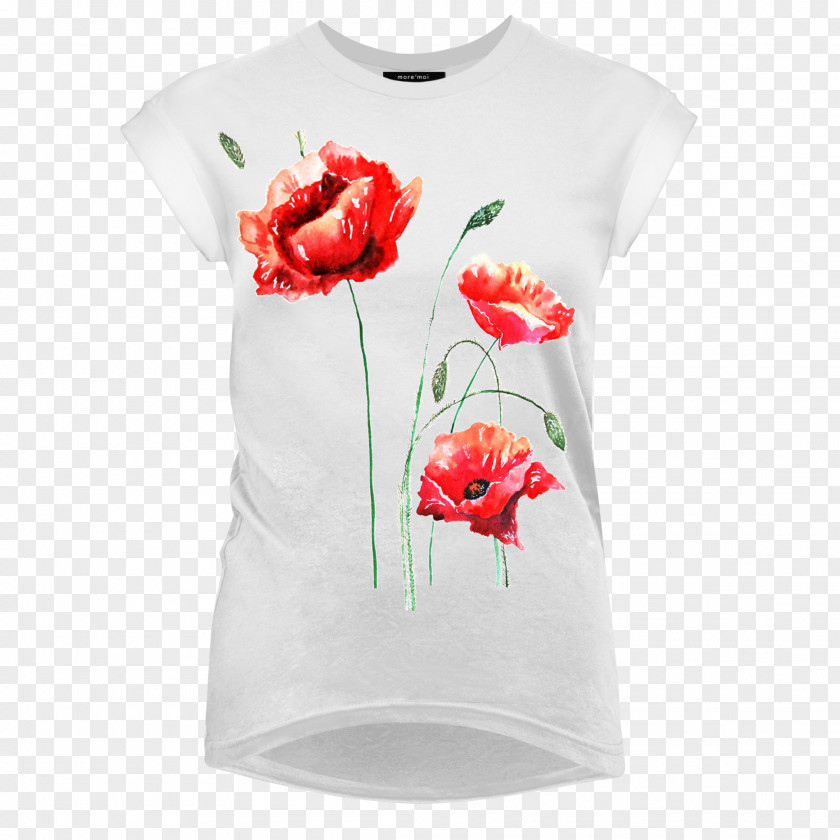 Red Poppies T-shirt Clothing Top Dress PNG