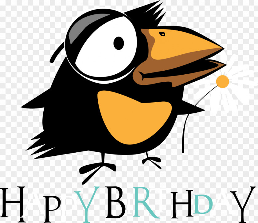 Vector Color Animal Happy Birthday Bird Penguin Illustration PNG