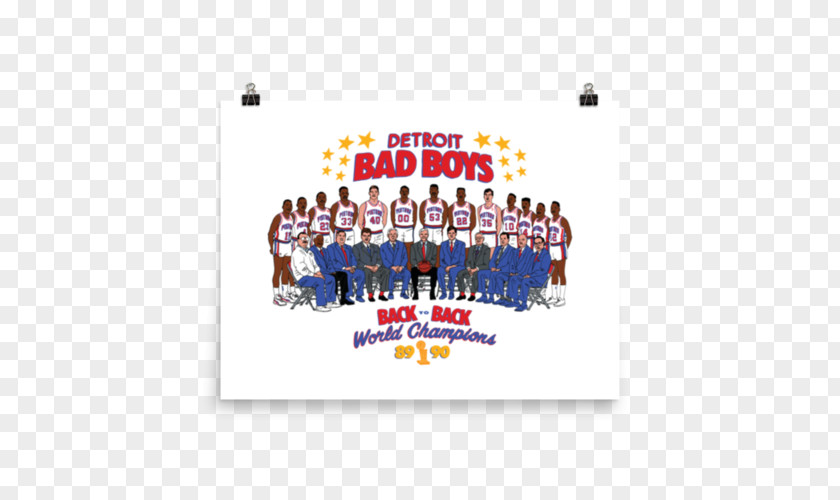 Youth Poster T-shirt Detroit Pistons SMPLFD Clothing PNG