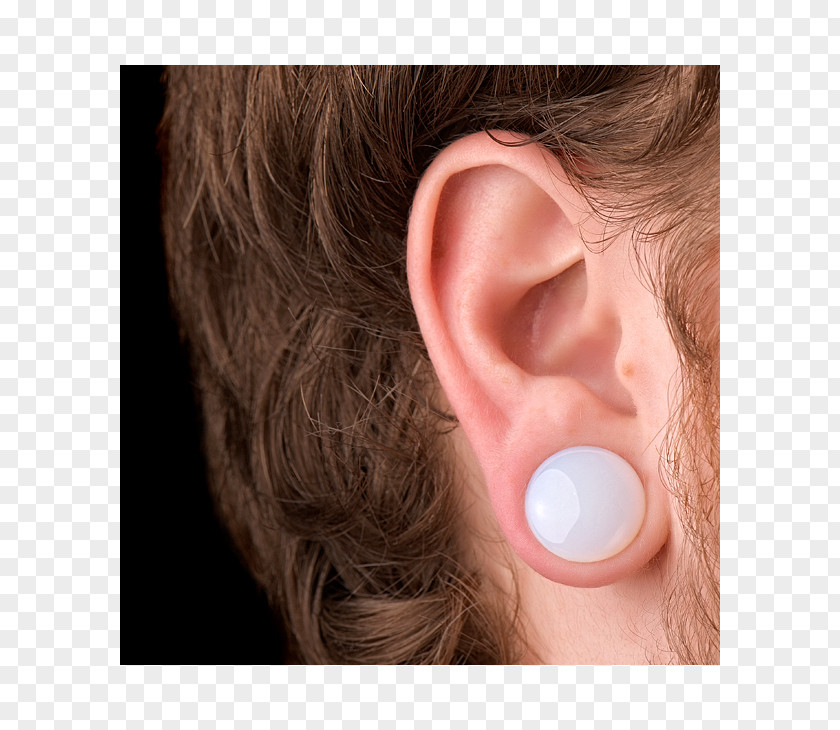 Ear Earring Opalite Earplug PNG
