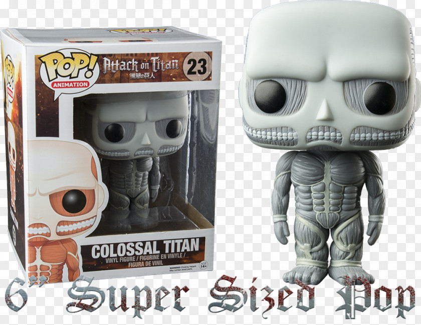 Eren Yeager Mikasa Ackerman Funko POP Attack On Titan 6-Inch Colossal PNG