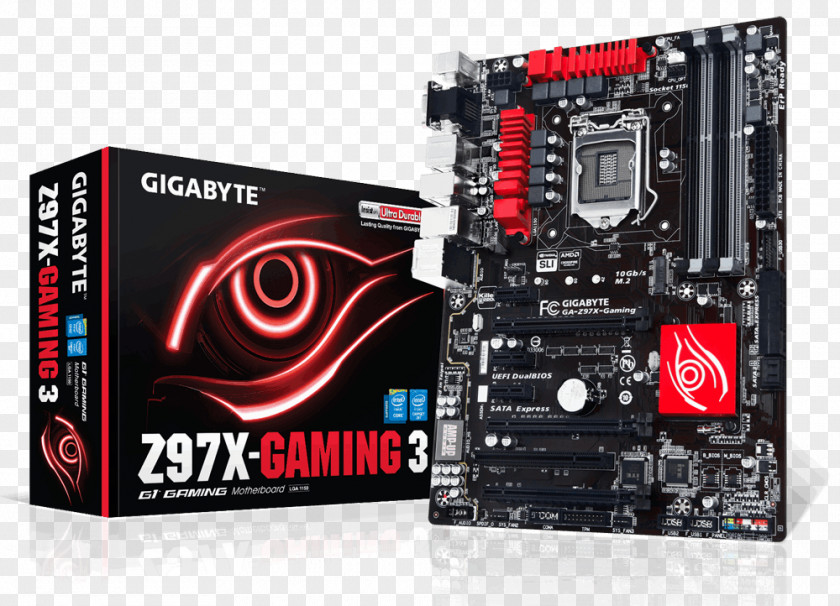 Intel Gigabyte H97 Gaming3 ATX Gaming Motherboard Technology LGA 1150 PNG