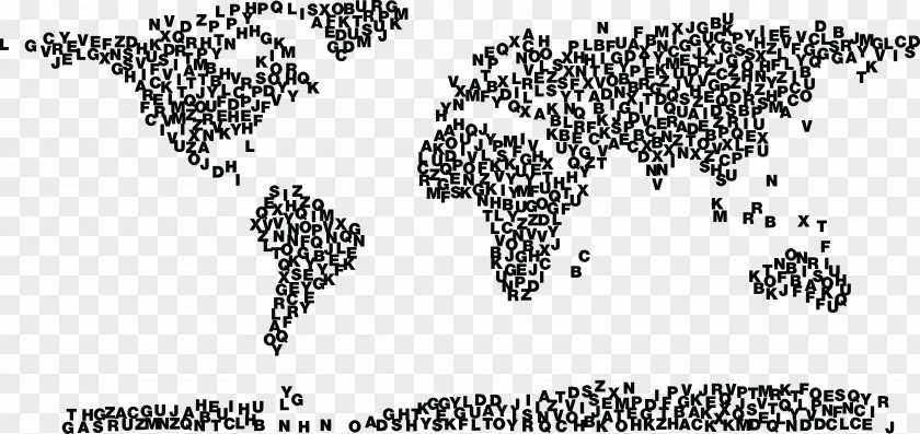 Letter Map World Globe Wall Decal PNG