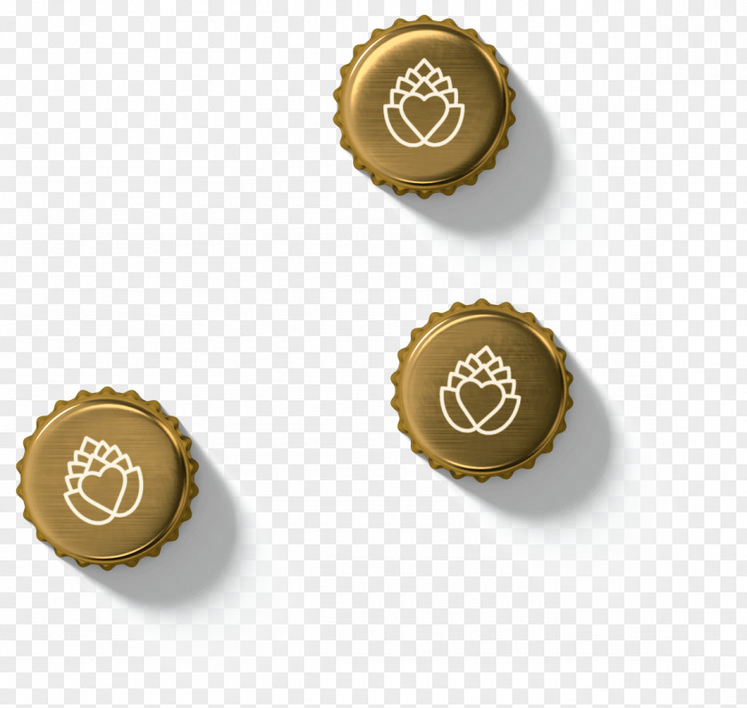 Praline Bottle Caps Product Design PNG