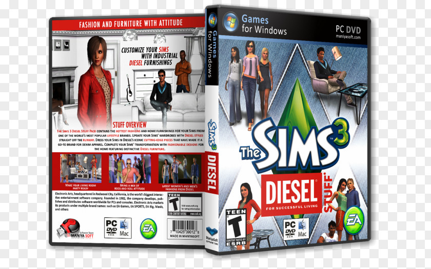 Sims 3 Stuff Packs Xbox 360 The 3: Pets DIESEL Ambitions PNG