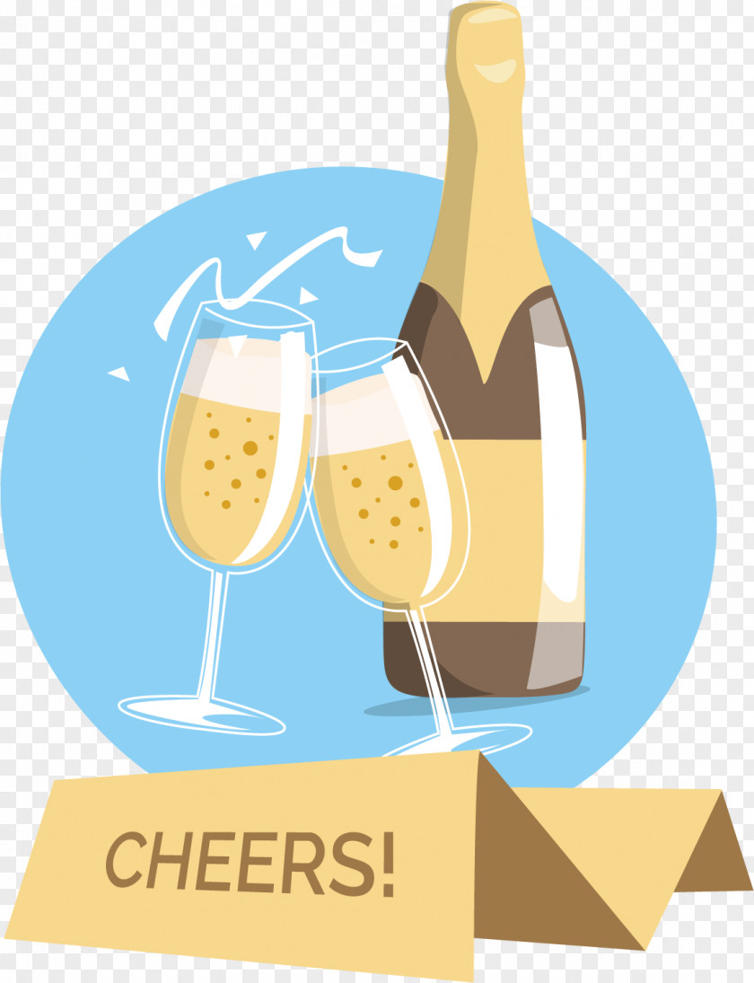 Vector Champagne Toast Euclidean Party PNG