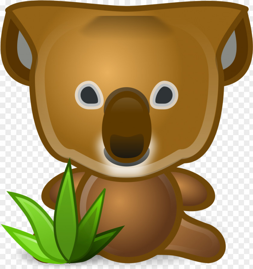 Brown Bear Snout Koala Cartoon PNG