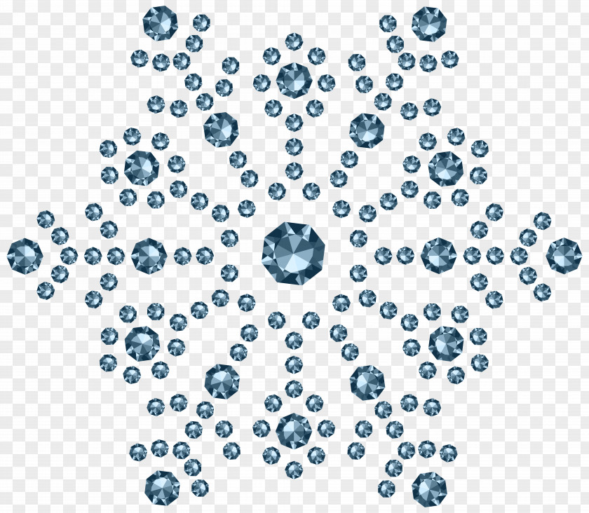 Diamond Snowflake Clip Art Image Icon PNG