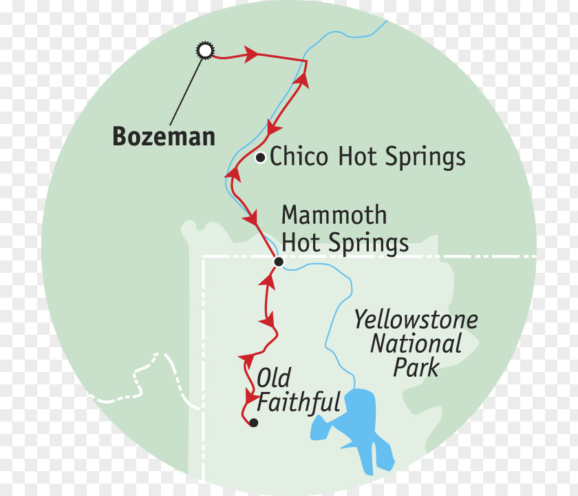 Yellowstone National Park Diagram PNG