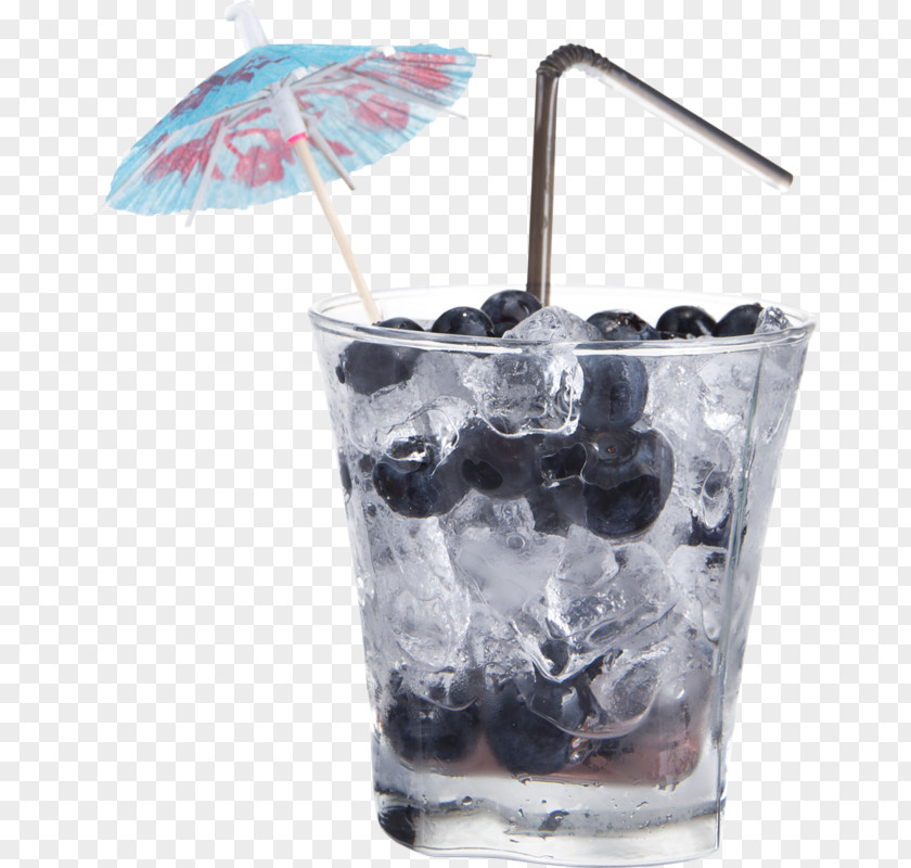 Iced Blueberry Juice Cocktail Bubble Tea Concentrate PNG