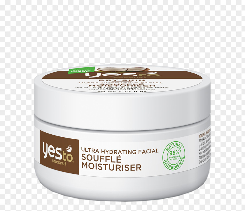 Soufflé Cream Yes To Coconut Ultra Hydrating Facial Souffle Moisturizer Micellar Cleansing Water PNG