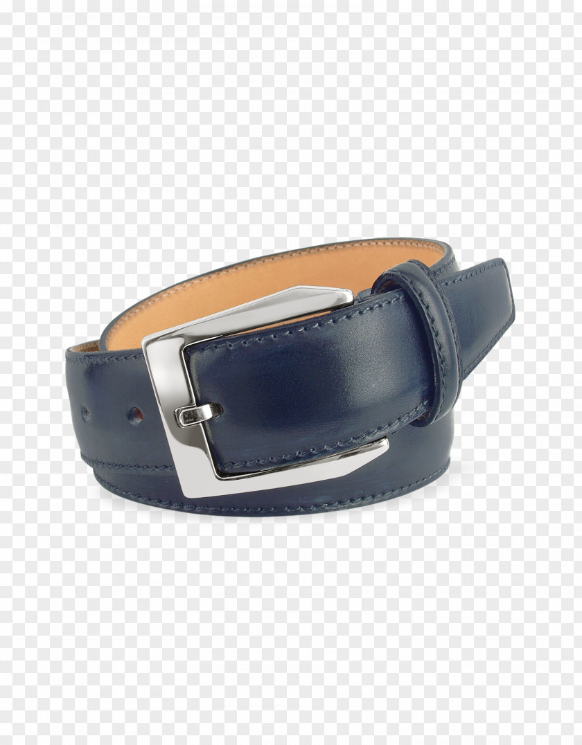 Blue Belt Leather Buckle Italy Sales PNG