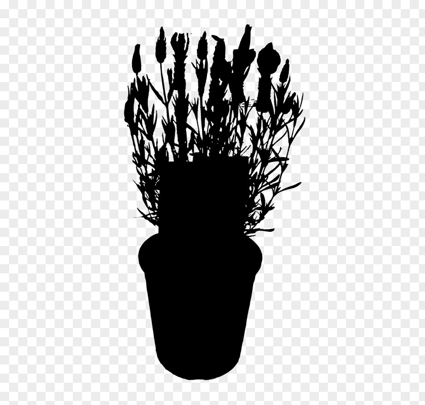 Silhouette Plants Black M PNG