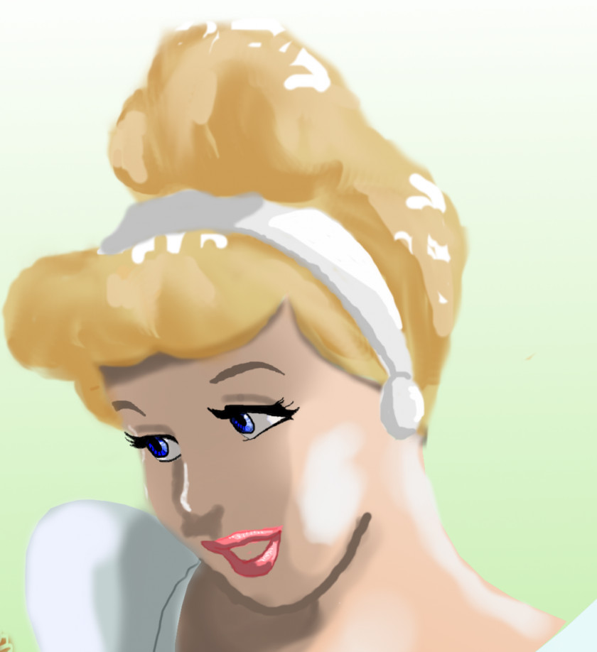 Cinderella Face Hair Disney Princess Chin PNG