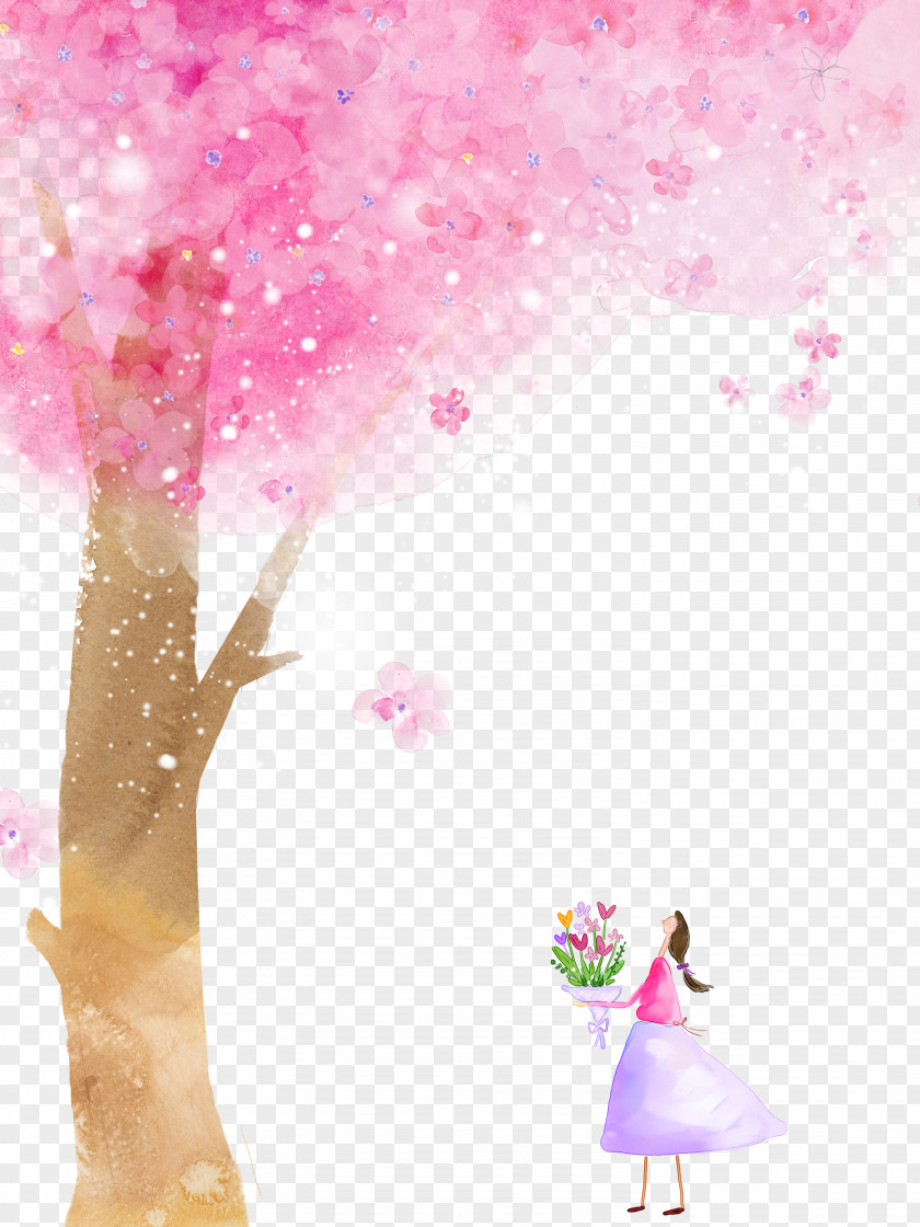 Petal,Cherry Blossoms Cherry Blossom Cartoon Flower PNG