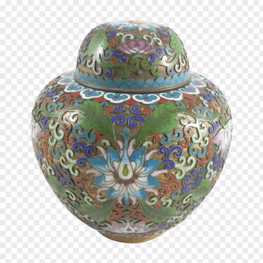 Vase Ceramic Cobalt Blue Urn PNG