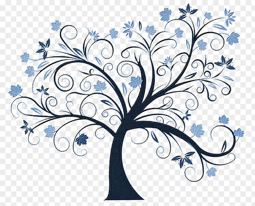 Tree With Birds Vector Floral Design /m/02csf Visual Arts Drawing PNG