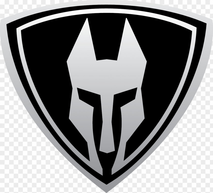 Warrior Helmet Logo Security Company Guard Dog Graphic Design PNG