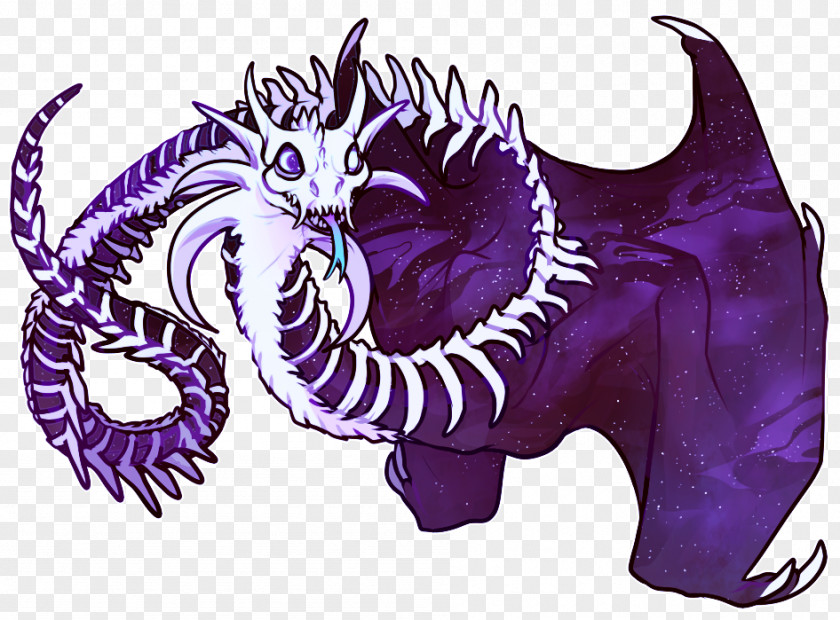Generous Kuangshuai Purple Violet Dragon PNG