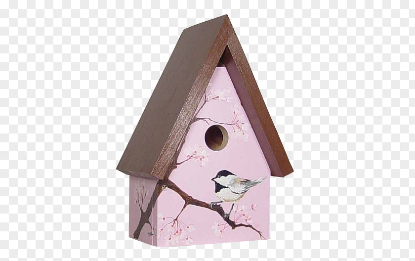 Hand Painted Bird Feeders Nest Box European Robin House PNG